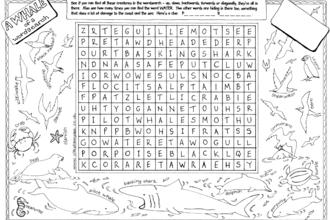 Coastal wordsearch