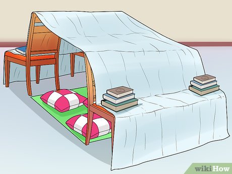Step 4 Secure the blankets with heavy objects or clothespins.