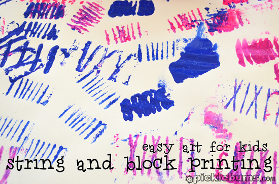 string and block printing