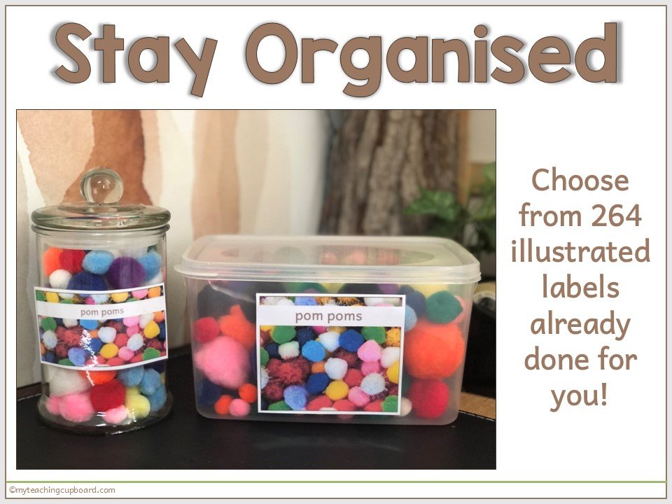 loose parts labels to organise your early childhood loose parts