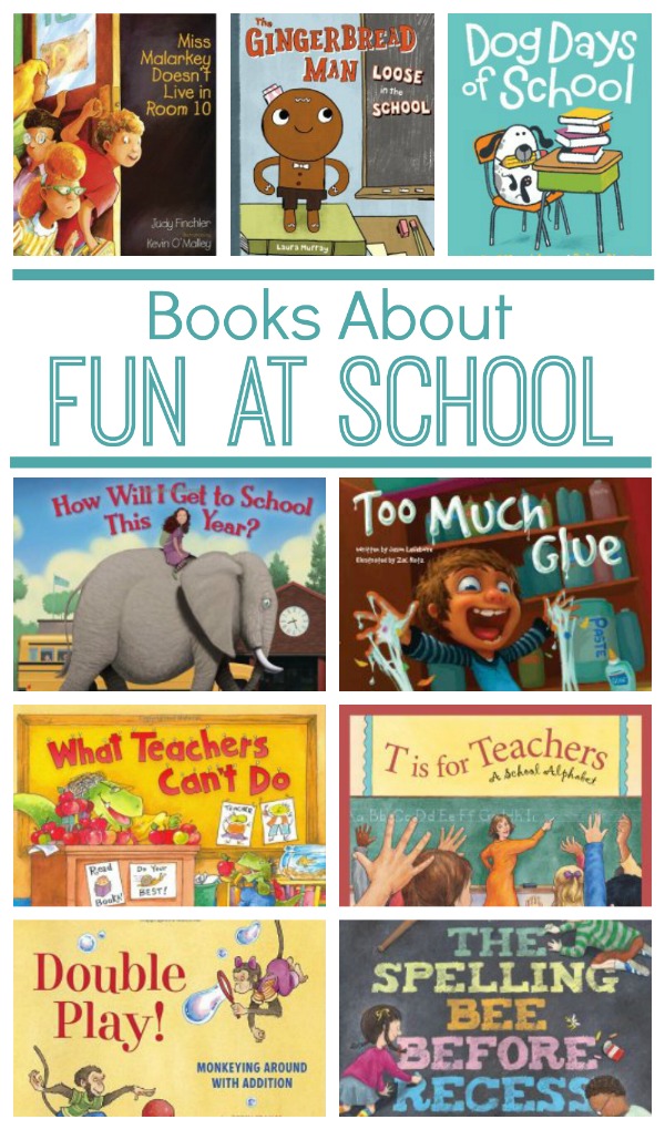 Books About Fun at School~14 great books about riding the bus, picture day, teachers, art class, and so much more