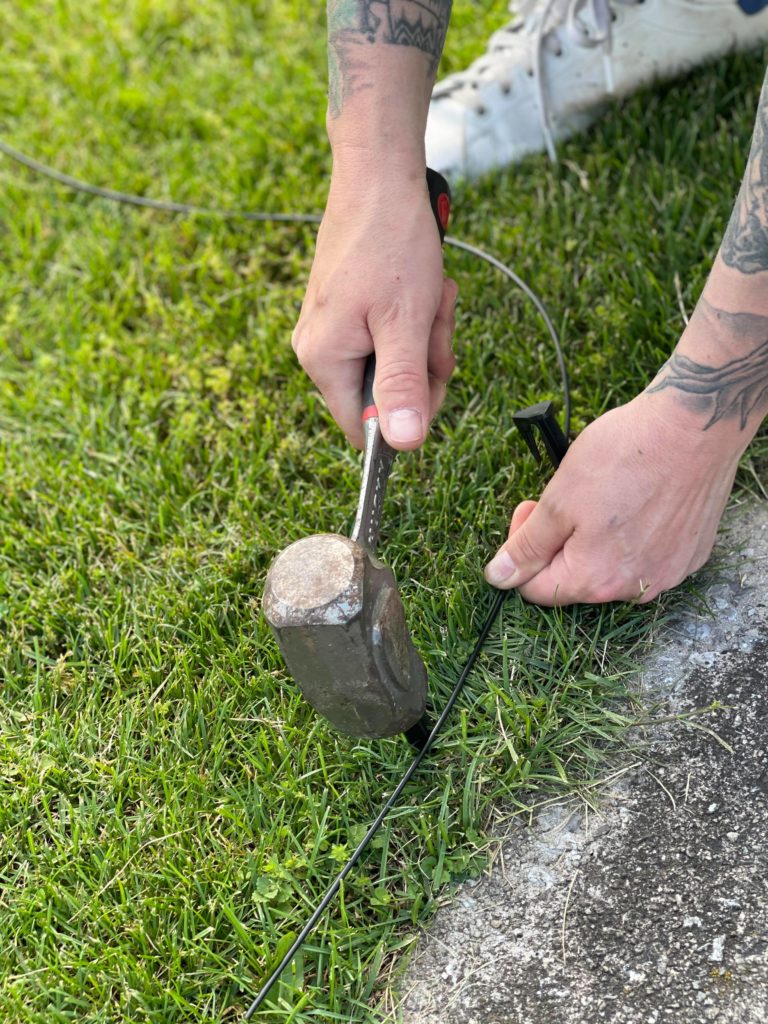 Gardena electronic mower wirre install