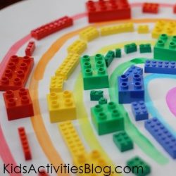 Lego Rainbow Activity for Kids