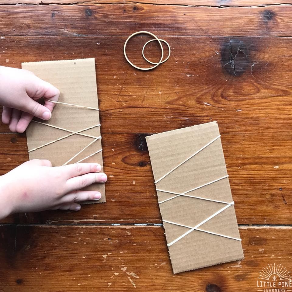 DIY nature weaving board.
