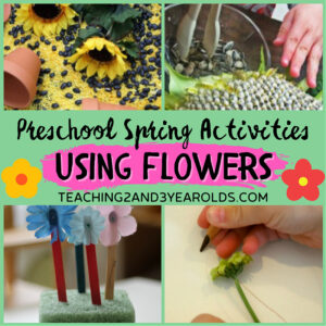 preschool spring activities flowers