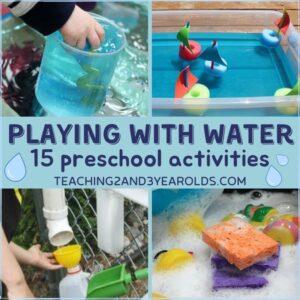 preschool water activities