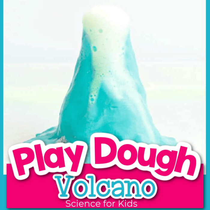 play dough volcano science experiment baking soda reaction
