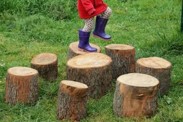 Climbing outdoor play area kids
