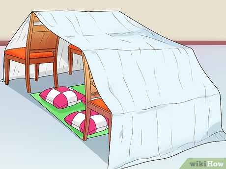 Step 3 Drape a sheet or blanket over the furniture pieces.