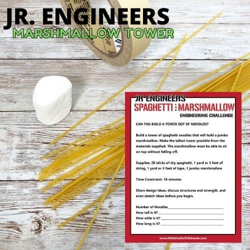 Spaghetti Marshmallow Tower Challenge