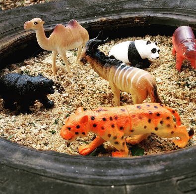 Garden of Our Dreams - Small World - Fine motor skills - messy play - outdoors - gardening - play - early years - imagination
