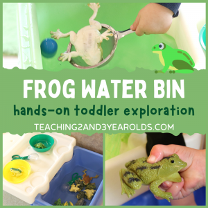 How to Put Together a Toddler Frog Activity at the Water Table
