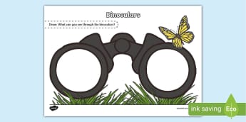 Binoculars Template