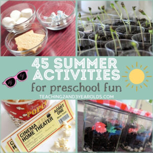 preschool summer activities
