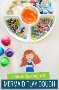 mermaid play dough mat and accessories