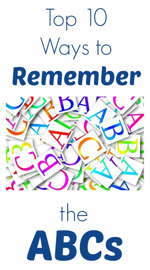 Top 10 Ways to Remember the ABCs-Fun ways for kids to practice the alphabet