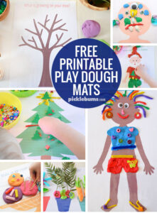 Free printable play dough mats - print all of our play dough mats for loads of play dough fun!