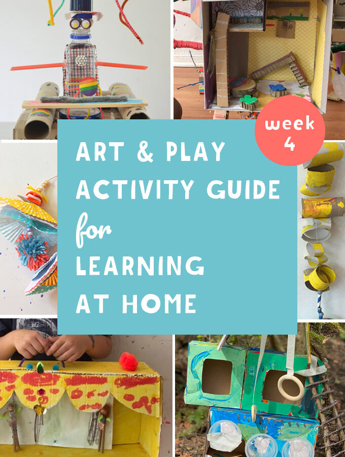This Art and Play guide for learning at home promotes math, literacy and science through creativity. Join us for construction week.