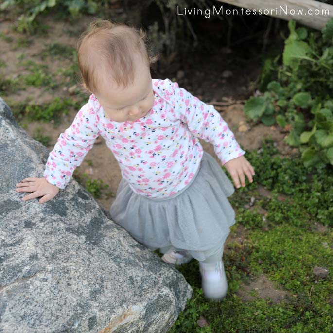 Nature Walk Fun at 15 Months