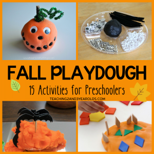 15+ Fun Fall Playdough Ideas for Preschoolers