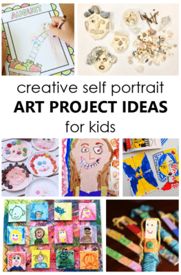 Use these creative Self-Portrait Art Project Ideas to inspire kids to create art and learn more about one another. Great keepsake gift idea!