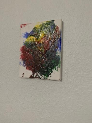 Activities for infants and toddlers painting on canvas