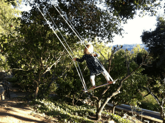 Skateboard Swing kids outdoor
