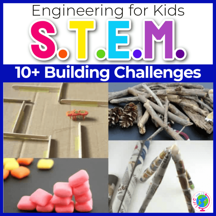 stem building challenges for kids