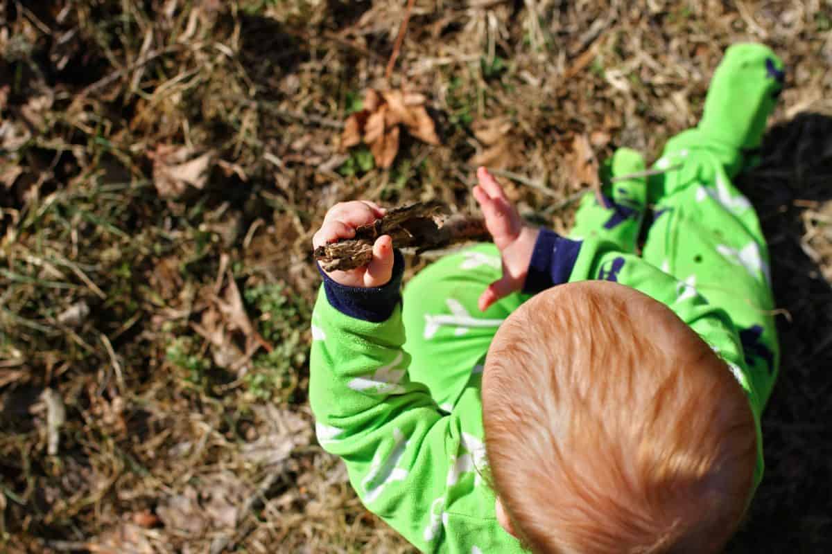 outdoor sensory experience for baby
