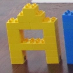 Building Lego Letters Activity