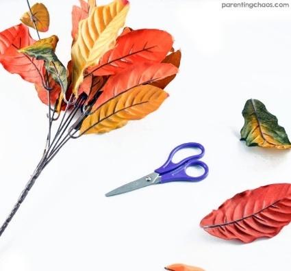 Fall Leaves Squish Bags for Kids
