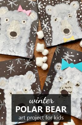 Polar Bear Art Project Winter Art for Kids