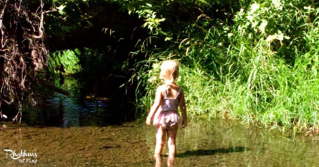Play in a creek 