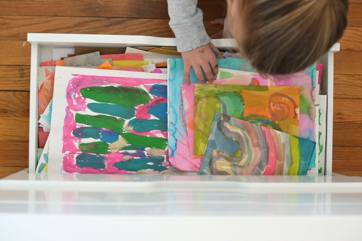 Storing Children’s Art