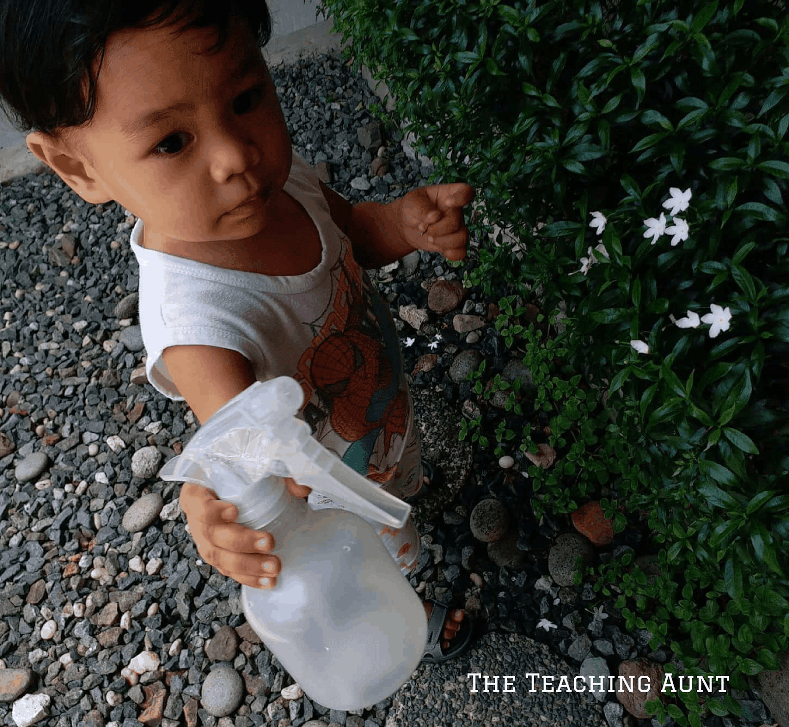 Water spray activity- NO PREP Outdoor Activity for Toddlers