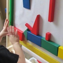 Using Blocks on a Sticky Easel