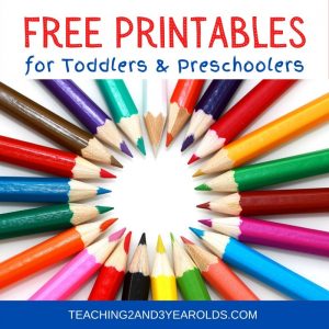 Big Collection of Free Preschool Printables for School and Home