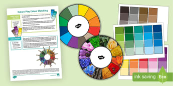 Nature Play with Colour Matching Activities
