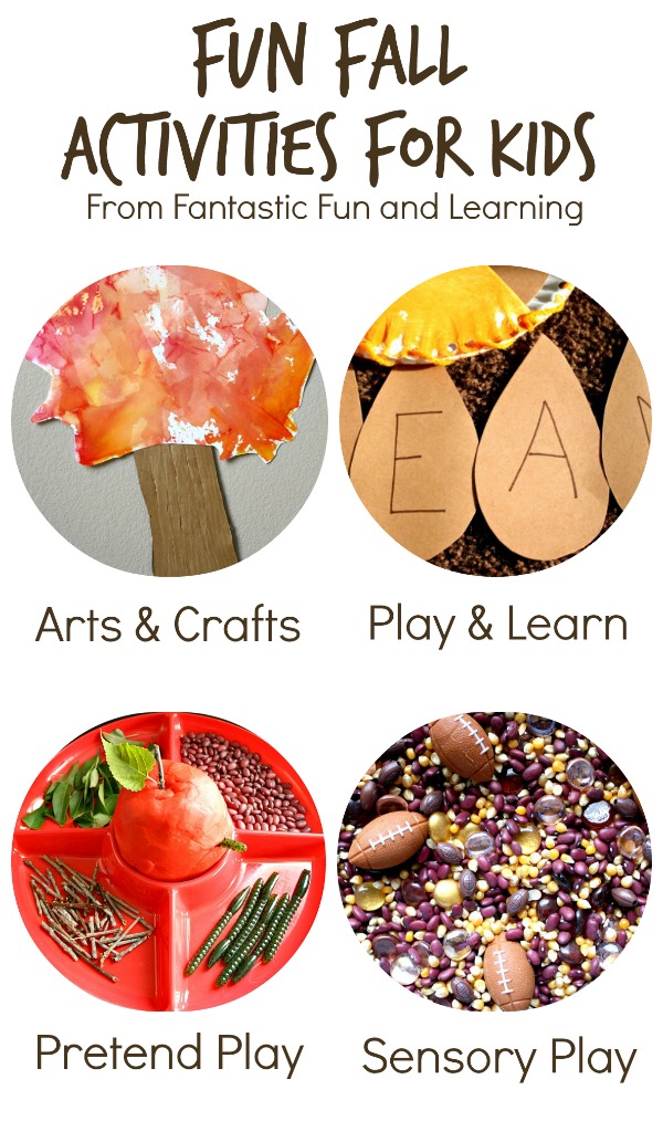Fun Fall Activities for Kids from Fantastic Fun and Learning~Over 25 creative play activities for fall!