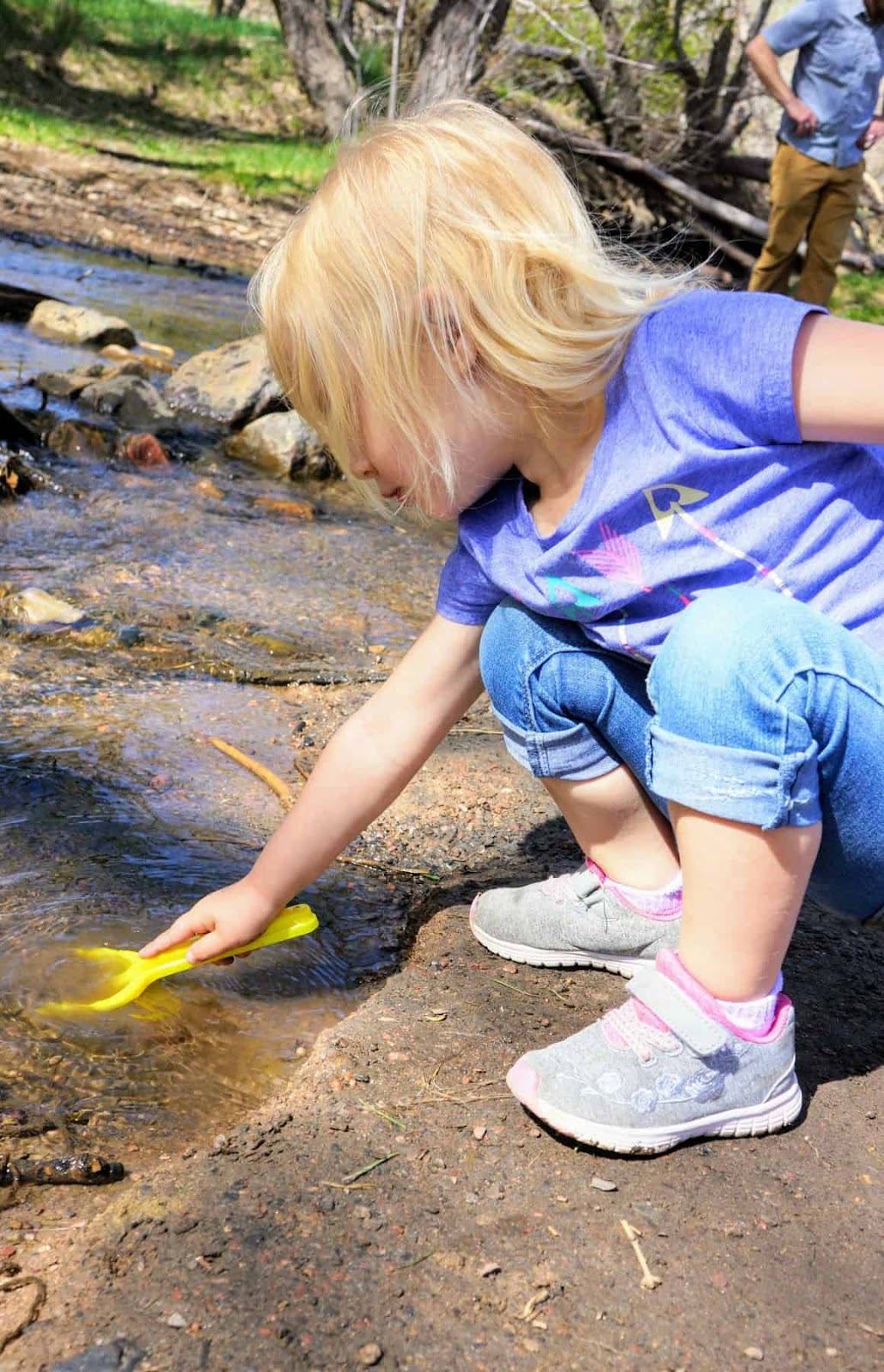 sensory play streamside for kids