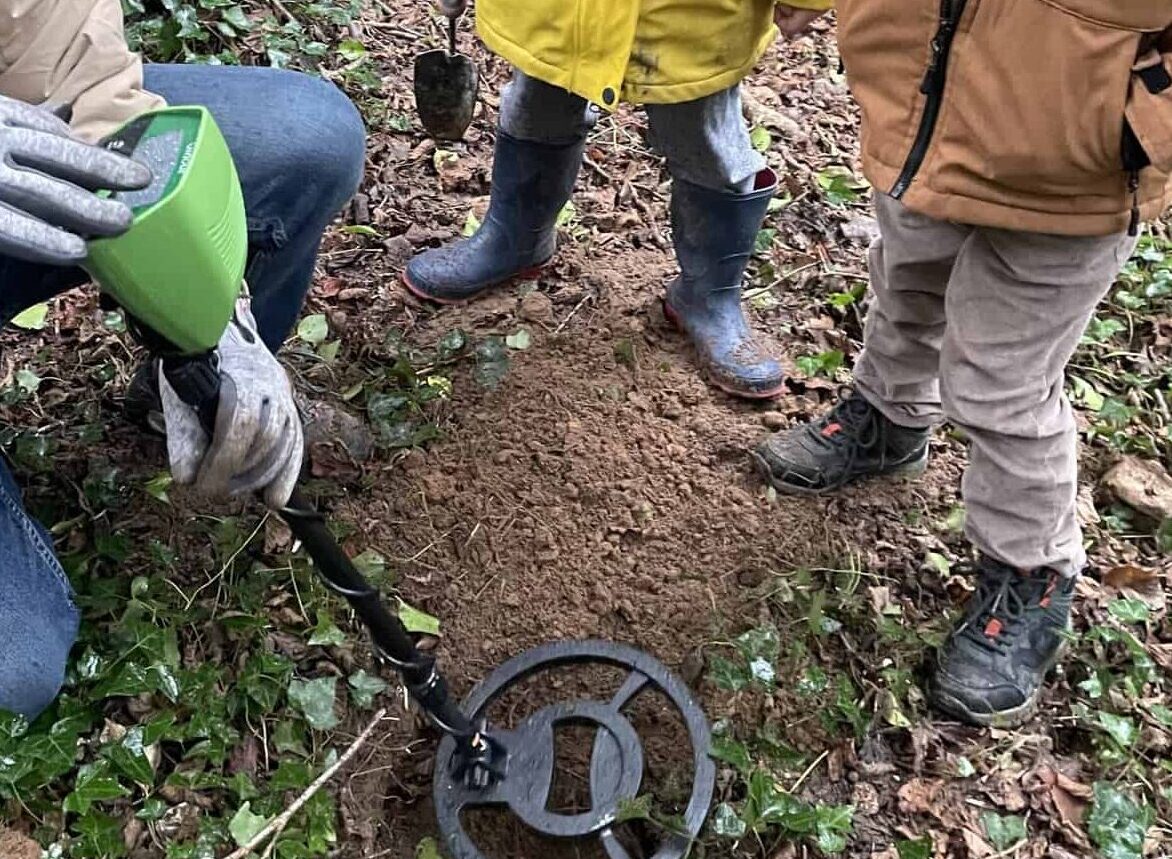 Finding treasure with a metal detector