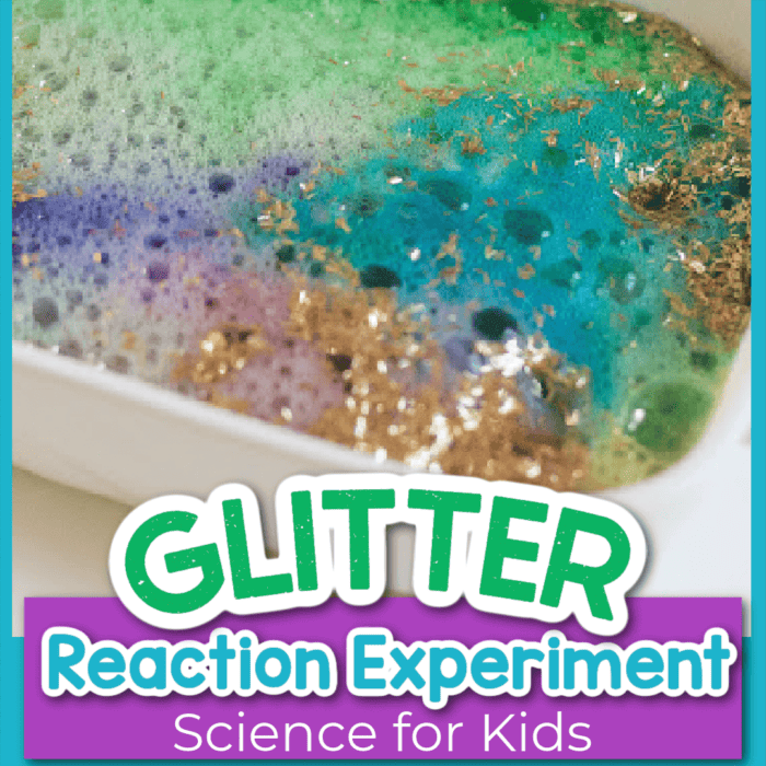 glitter baking soda and vinegar science experiment for kids