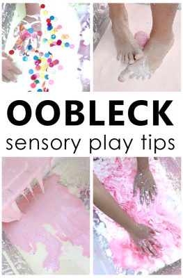 Learn how to make oobleck with a simple oobleck recipe and helpful tips for extending playtime with this fun sensory activity for kids.