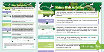 Nature Walk Activities