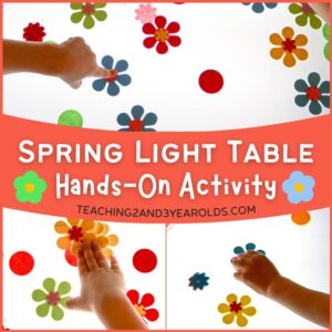 preschool spring light table