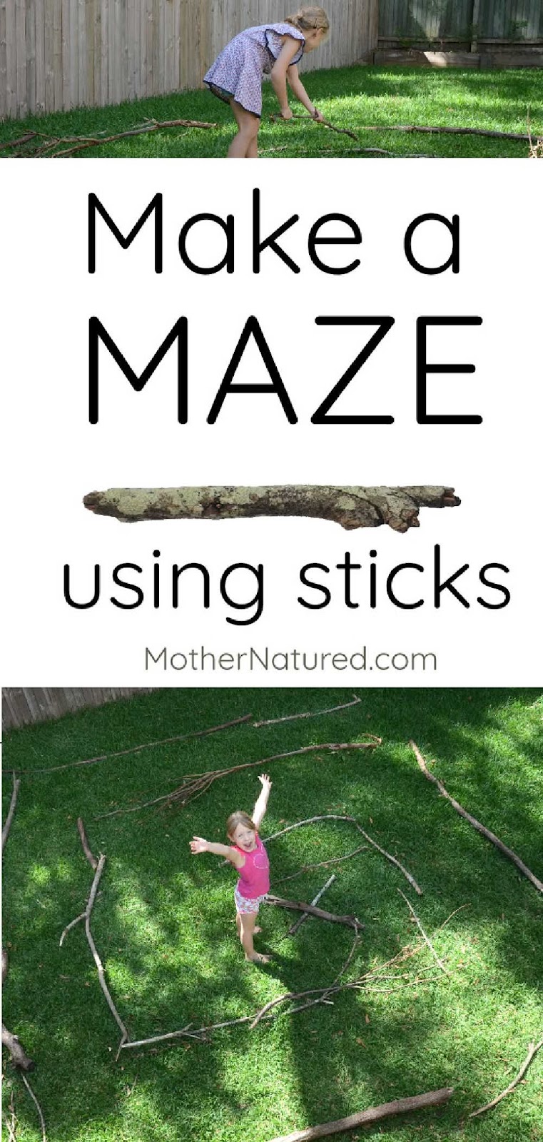 DIY stick maze