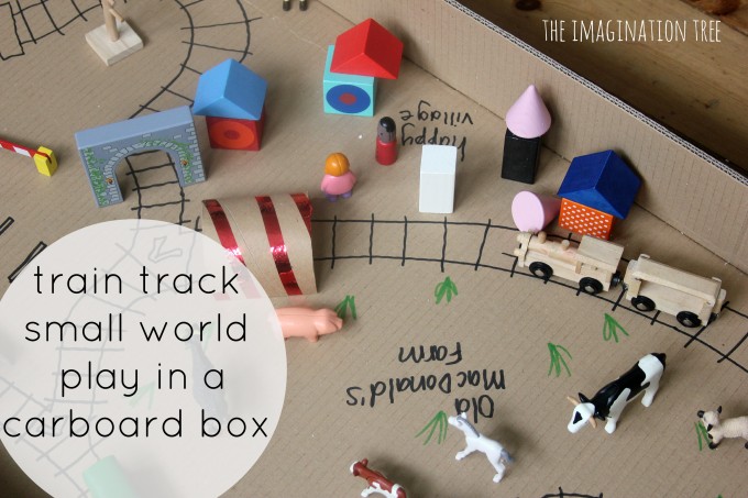 train tracks small world play in a box
