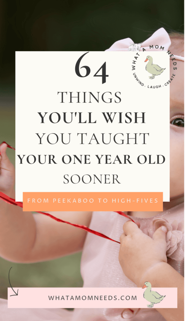 one year old learning