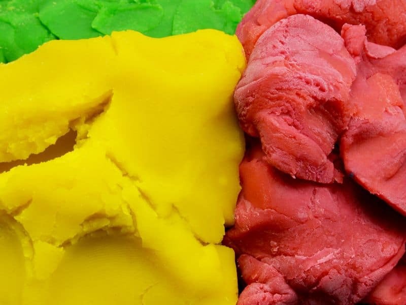 homemade playdough for a taste safe sensory play for 1 year old
