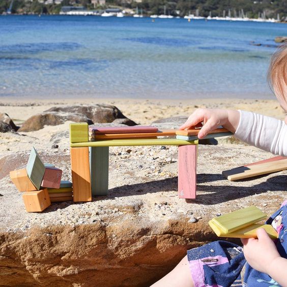 adult with toddler learning STEAM through playtime